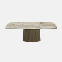 Tavolo di design a botte in ceramica - Enea, Riflessi Tavolo di design a botte in ceramica - Enea, Riflessi